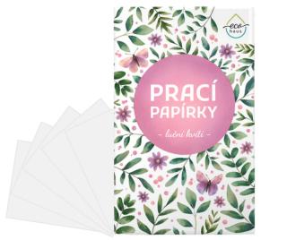 Prací papírky LUČNÍ KVÍTÍ 5 praní (Prací papírky LUČNÍ KVÍTÍ balení/5 ks pracích papírků - 5 praní)