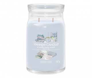 Vonná svíčka A CALM  QUIET PLACE Yankee Candle Signature 567 g (Vonná svíčka A CALM  QUIET PLACE Yankee Candle Signature 567 g)