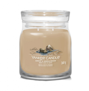 Vonná svíčka AMBER  SANDALWOOD Yankee Candle Signature střední - 368 g (Vonná svíčka AMBER  SANDALWOOD Yankee Candle Signature střední - 368 g)