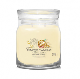 Vonná svíčka BANOFFEE WAFFLE Yankee Candle Signature střední - 368 g (Vonná svíčka BANOFFEE WAFFLE Yankee Candle Signature střední - 368 g)