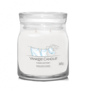 Vonná svíčka CLEAN COTTON Yankee Candle Signature střední - 368 g (Vonná svíčka CLEAN COTTON Yankee Candle Signature střední - 368 g)