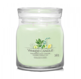 Vonná svíčka CUCUMBER MINT COOLER Yankee Candle Signature střední - 368 g (Vonná svíčka CUCUMBER MINT COOLER Yankee Candle Signature střední - 368 g)