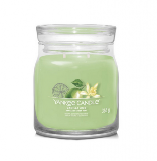 Vonná svíčka VANILLA LIME Yankee Candle Signature střední - 368 g (Vonná svíčka VANILLA LIME Yankee Candle Signature 368 g)