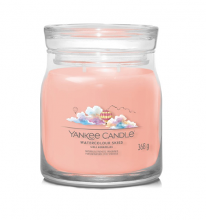 Vonná svíčka WATERCOLOUR SKIES Yankee Candle Signature střední - 368 g (Vonná svíčka WATERCOLOUR SKIES Yankee Candle Signature střední - 368 g)