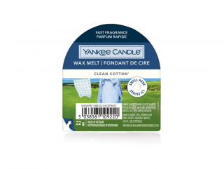 Vonný vosk - CLEAN COTTON - Yankee Candle (Vonný vosk do aromalampy - CLEAN COTTON - Yankee Candle)