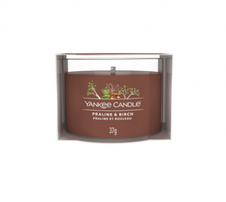 Votivní svíčka ve skle PRALINE  BIRCH Yankee Candle (Votivní svíčka ve skle PRALINE  BIRCH Yankee Candle)