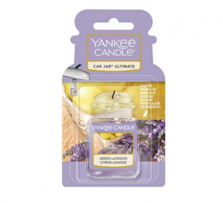 Vůně do auta - Luxusní Visačka gelová - LEMON LAVENDER (Luxusní Gelová visačky YANKEE CANDLE Neutralizuje pachy a provoní auto až na 1 měsíc)