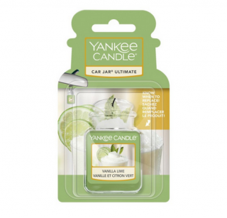 Vůně do auta - Luxusní Visačka gelová - VANILLA LIME (Luxusní Gelová visačky YANKEE CANDLE Neutralizuje pachy a provoní auto až na 1 měsíc)