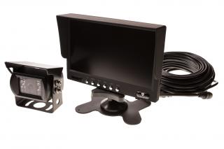 TT Technology Parkovací systém pro 4 kamery s 7’’ monitorem, 1x kamerou, 15m kabelem (TT.977MQS)