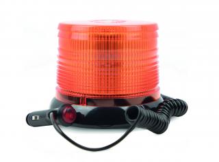 Výstražný LED maják, montáž na magnet, oranžový, 12-24V (TT.14247)