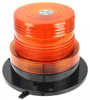 Výstražný LED maják, montáž na magnet, oranžový, 12-24V (TT.14780)