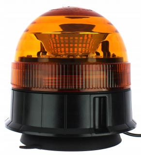 Výstražný LED maják, montáž na magnet, oranžový, 16W, 12-24V  (TT.1490)