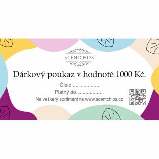 Scentchips Dárkový poukaz v hodnotě 1000,- Kč  SCENTCHIPS