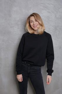 Basic crewneck Barva: Černá, Velikost: M/L