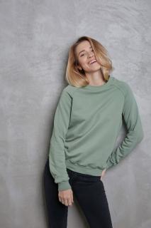 Basic crewneck Barva: Hrášková, Velikost: XL