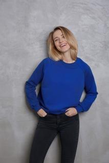 Basic crewneck Barva: Královsky modrá, Velikost: XS/S