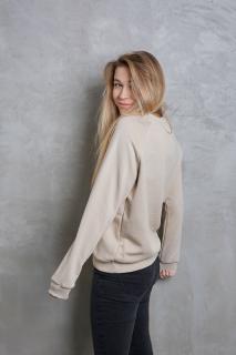 Basic crewneck Barva: Krémová, Velikost: M/L