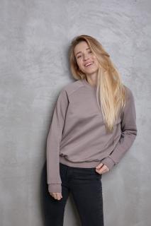 Basic crewneck Barva: Mocca, Velikost: M/L