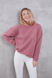 Basic svetr Barva: Blush, Velikost: M/L