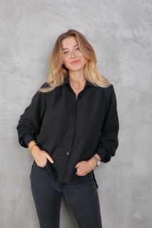 Elegantní košile Barva: Černá, Velikost: M/L