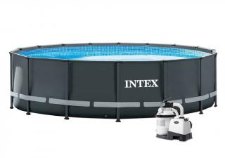 Bazén Florida Premium Grey 4,88x1,22 m + PF Sand 4 vč. přísl. - Intex 28324   (10340037 )