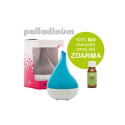 Ultrasonický aroma difuzér Hanscraft PALLADINUM - modrý + BIO AROMA OLEJ ZDARMA !!!