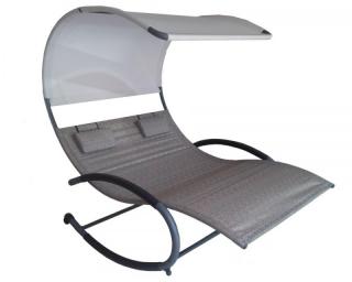 Zahradní houpací postel Vivere Double Chaise Rocker, Sienna