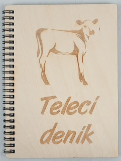 Telecí deník A5 (deník s dřevěnými deskami)