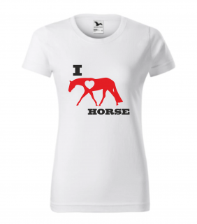 Triko i love horse (triko s potiskem i love horse)