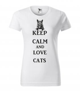 Triko keep calm and love cats (triko keep calm and love cats)