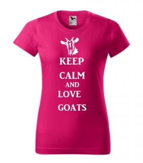 Triko keep calm and love goats (triko keep calm and love goats)