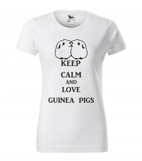 Triko keep calm and love guinea pigs (triko keep calm and love guinea pigs)