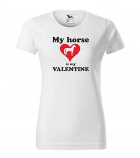 Triko My horse is my valentine (triko valentýn)