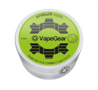 VapeGear předmotané spirálky Single coil A1 1.5ohm