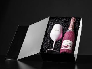 Luxusní dárkový box Bohemia Sekt Ice Pink 11,5%, 0,75l glitter