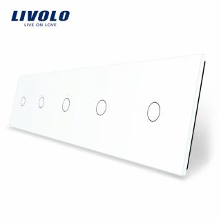 LIVOLO VL-C7-5C1-11 pětinásobný rám – Bílý