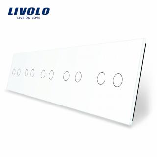 LIVOLO VL-C7-5C2-11 pětinásobný rám – Bílý