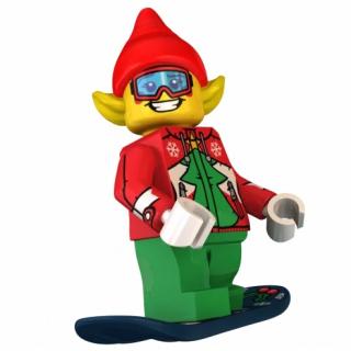 Custom LEGO® minfigurka - Faceplant the Elf