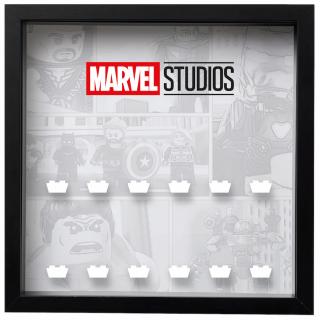 Displej pro LEGO® Minifigurky: Studio Marvel - bílá / černá