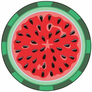 Kulatá plážová osuška Watermelon