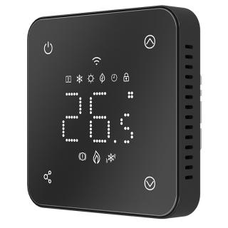 Wifi Termostat W3EGBlack Tuya s měřením spotřeby