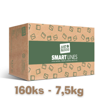 Dřevěná stavebnice Just Blocks - SMART LINES Medium 7,5kg