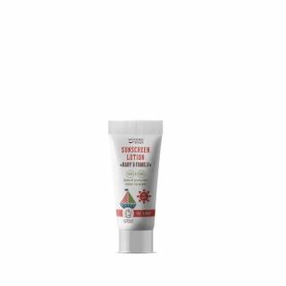 Opalovací tělové mléko v tubě Baby & Family SPF 50 WoodenSpoon 10 ml