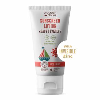 Opalovací tělové mléko v tubě Baby & Family SPF 50 WoodenSpoon 100 ml