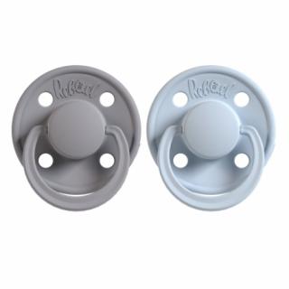 Rebael - přírodní kaučukové dudlíky sada 2ks - Pewter/Tiny sky Velikost: 6 měsíců a více