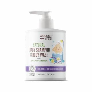 Wooden Spoon - Dětský sprchový gel a šampon na vlasy 2v1 s bylinkami 300ml