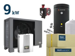 Stavebnice švédského tepelného čerpadla E|S 9 kW , pomocné montážní práce + BOJLER 200l ZDARMA