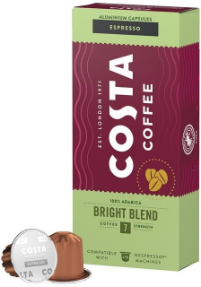 Costa Coffee kapsle pro nespresso brigh blend espresso 100% arabica