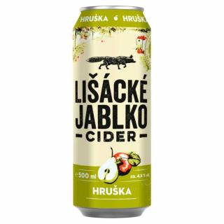 Lišácké jablko Cider hruška 4,5% 0,5 l