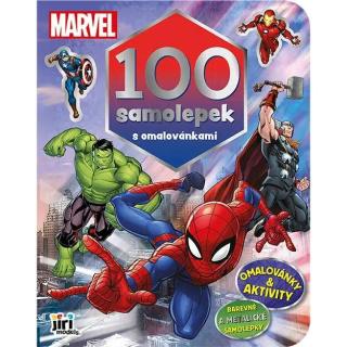 100 samolepek s omalovánkami Marvel